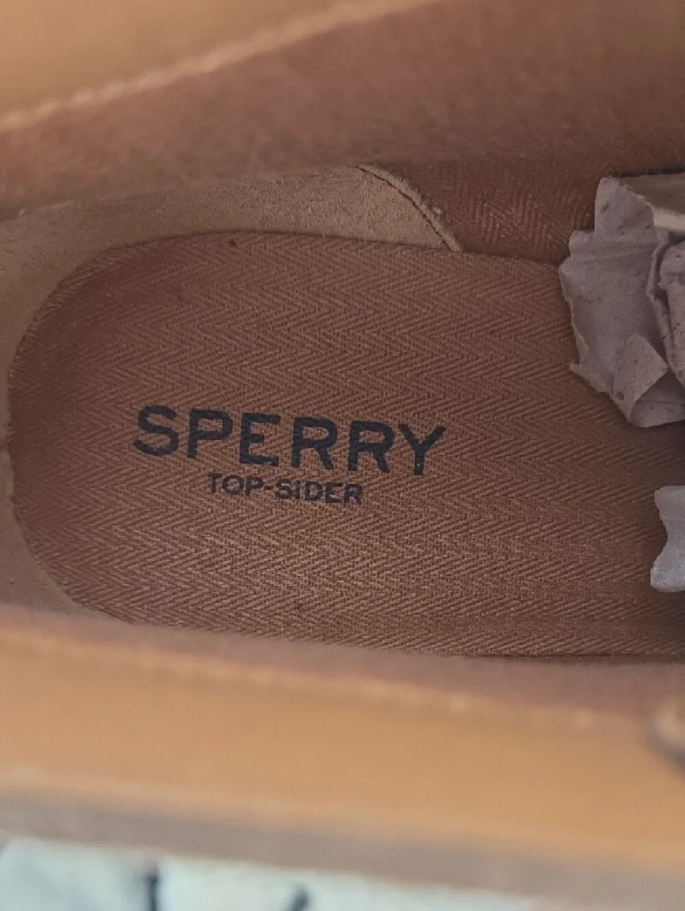 Sperry Brown Taupe Suede Wedge Lace-Up Ankle Boots